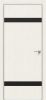 Дверь Каркасно-Щитовая Triadoors Modern Мелинга Белая 704 ПО Без Стекла с Декором Дуб Серена Графит / Триадорс