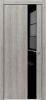 Дверь Каркасно-Щитовая Triadoors Modern Лиственница Серая 703 ПО со Стеклом Лакобель Чёрный / Триадорс