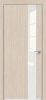 Дверь Каркасно-Щитовая Triadoors Modern Лиственница Кремовая 703 ПО со Стеклом Лакобель Белый / Триадорс