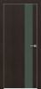 Дверь Каркасно-Щитовая Triadoors Modern Орех Макадамия 703 ПО Без Стекла с Декором Дарк Грин / Триадорс