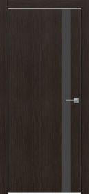 Дверь Каркасно-Щитовая Triadoors Modern Орех Макадамия 702 Без Стекла с Декором Дарк Грей / Триадорс