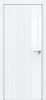 Дверь Каркасно-Щитовая Triadoors Future Дуб Серена Белый Кристалл 708 ПО Без Стекла с Декором Белый Глянец / Триадорс
