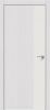 Дверь Каркасно-Щитовая Triadoors Future Дуб Серена Светло-Серый 708 ПО Без Стекла с Декором Белоснежно-Матовый / Триадорс