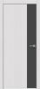 Дверь Каркасно-Щитовая Triadoors Future Дуб Серена Светло-Серый 708 ПО Без Стекла с Декором Дарк Грей / Триадорс
