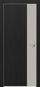 Дверь Каркасно-Щитовая Triadoors Future Дуб Серена Графит 708 ПО Без Стекла с Декором Шелл Грей / Триадорс
