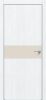 Дверь Каркасно-Щитовая Triadoors Future Дуб Серена Белый Кристалл 707 ПО Без Стекла с Декором Магнолия / Триадорс