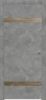Дверь Каркасно-Щитовая Triadoors Future Бетон Темно-Серый 704 ПО Без Стекла с Декором Дуб Винчестер Трюфель / Триадорс