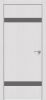 Дверь Каркасно-Щитовая Triadoors Future Дуб Серена Светло-Серый 704 ПО Без Стекла с Декором Медиум Грей / Триадорс