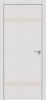 Дверь Каркасно-Щитовая Triadoors Future Дуб Серена Светло-Серый 704 ПО Без Стекла с Декором Магнолия / Триадорс
