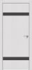 Дверь Каркасно-Щитовая Triadoors Future Дуб Серена Светло-Серый 704 ПО Без Стекла с Декором Дарк Грей / Триадорс