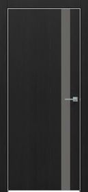 Межкомнатная Дверь Каркасно-Щитовая Triadoors Future Дуб Серена Графит 702 ПО Без Стекла с Декором Медиум Грей / Триадорс