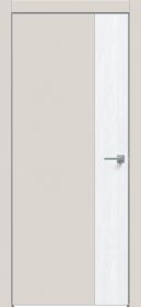 Межкомнатная Дверь Каркасно-Щитовая Triadoors Concept Лайт Грей 709 ПО Без Стекла с Декором Дуб Серена Белый Кристалл / Триадорс