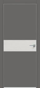 Межкомнатная Дверь Каркасно-Щитовая Triadoors Concept Медиум Грей 707 ПО Без Стекла с Декором Дуб Серена Светло-Серый / Триадорс