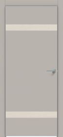Межкомнатная Дверь Каркасно-Щитовая Triadoors Concept Шелл Грей 704 ПО Без Стекла с Декором Дуб Серена Керамика / Триадорс