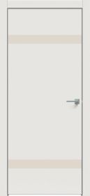 Межкомнатная Дверь Каркасно-Щитовая Triadoors Concept Белоснежно Матовая 704 ПО Без Стекла с Декором Магнолия / Триадорс