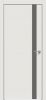 Межкомнатная Дверь Каркасно-Щитовая Triadoors Concept Белоснежно Матовая 702 ПО Без Стекла с Декором Медиум Грей / Триадорс