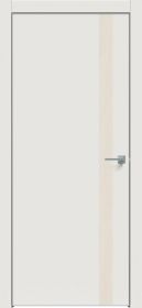 Межкомнатная Дверь Каркасно-Щитовая Triadoors Concept Белоснежно Матовая 702 ПО Без Стекла с Декором Дуб Серена Керамика / Триадорс