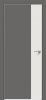 Межкомнатная Дверь Каркасно-Щитовая Triadoors Concept Медиум Грей 708 ПО Без Стекла с Декором Белоснежно Матовый / Триадорс