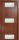 Межкомнатная Дверь Verda H-8 Дуб Палисандр со Стеклом Белое / Верда