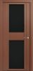 Межкомнатная Дверь Verda H-2 Дуб Палисандр со Стеклом Чёрное / Верда