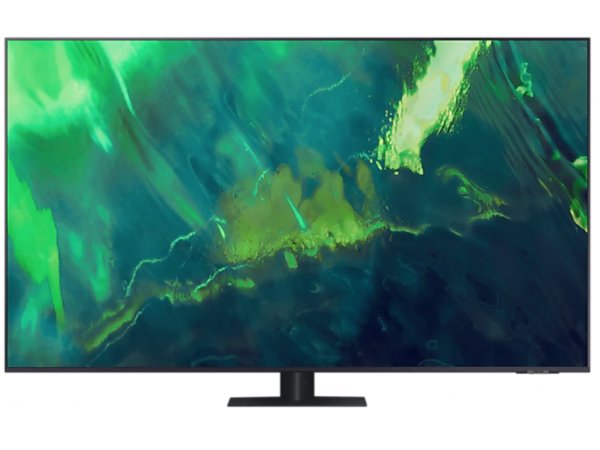 75" Телевизор Samsung QE75Q77AAU 2021 QLED, HDR RU, черный
