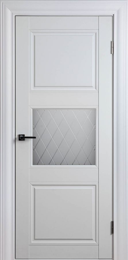 Дверное полотно Scandinavia-2SF Белый Шёлк