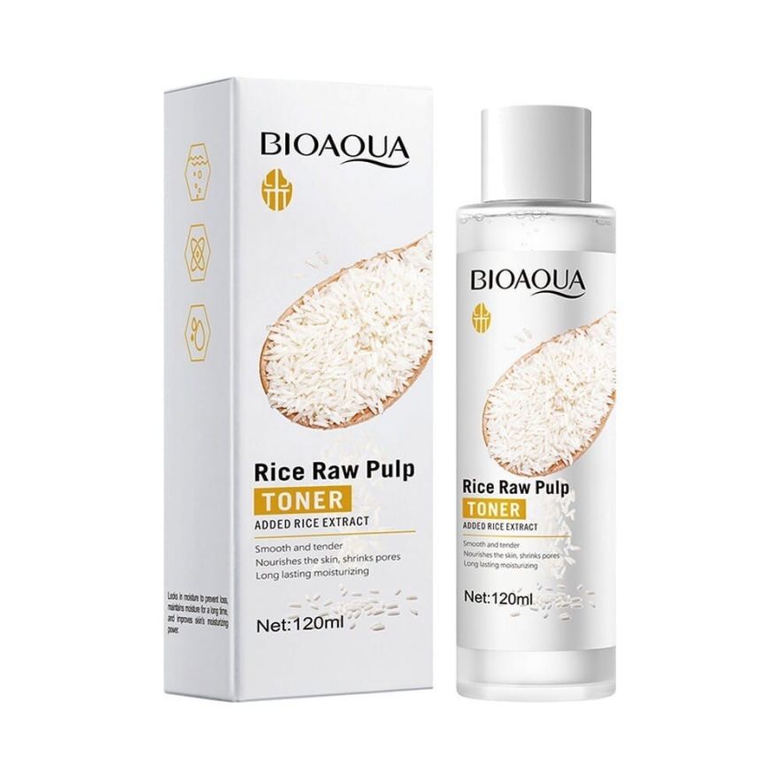 Тонер для лица с экстрактом риса Bioaqua Rice Raw Pulp Cream 120 мл