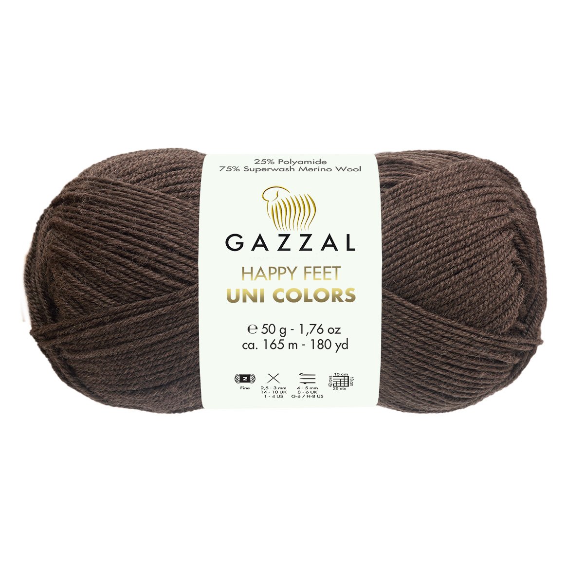 Gazzal Happy feet unicolor 3558 шоколад