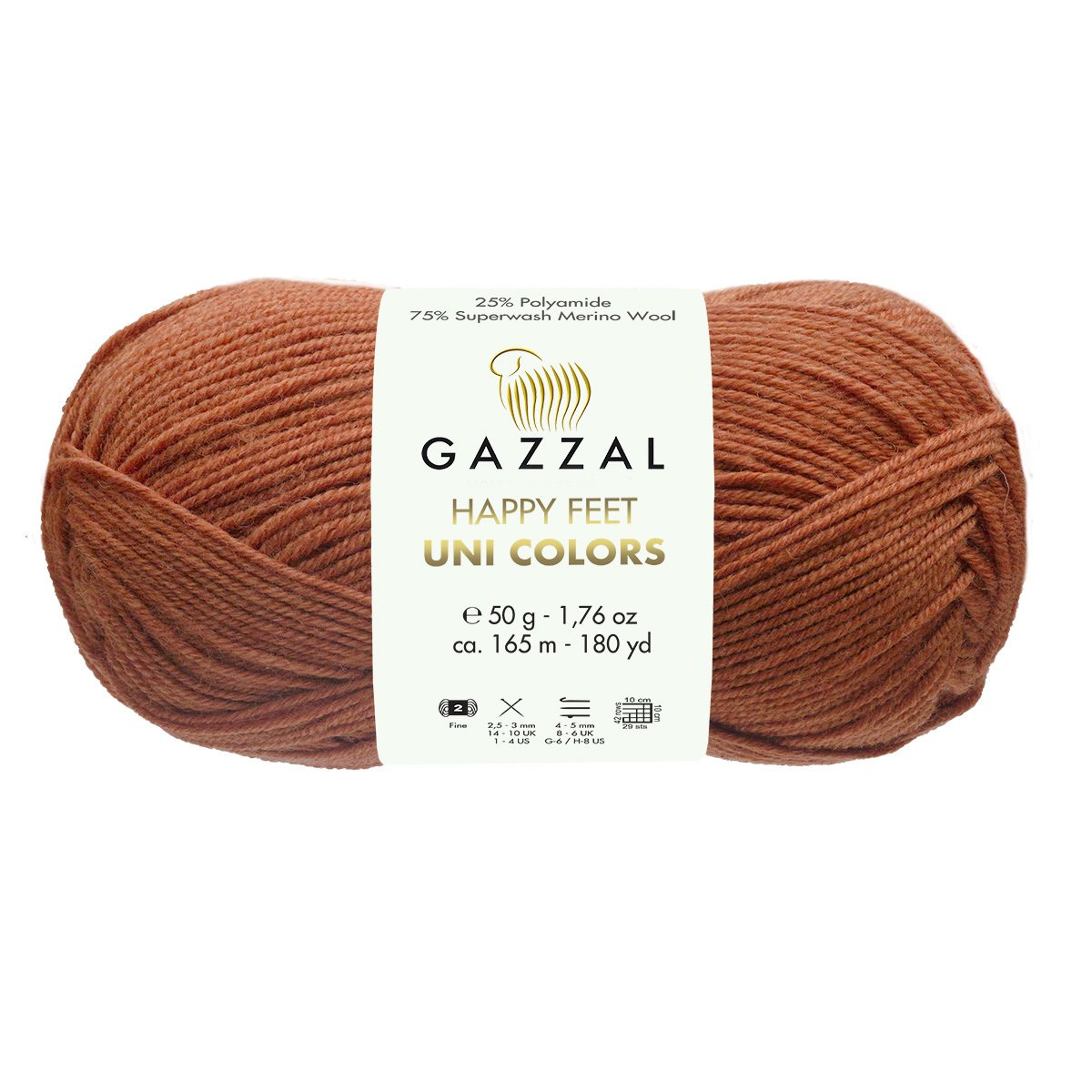 Gazzal Happy feet unicolor 3560 карамель