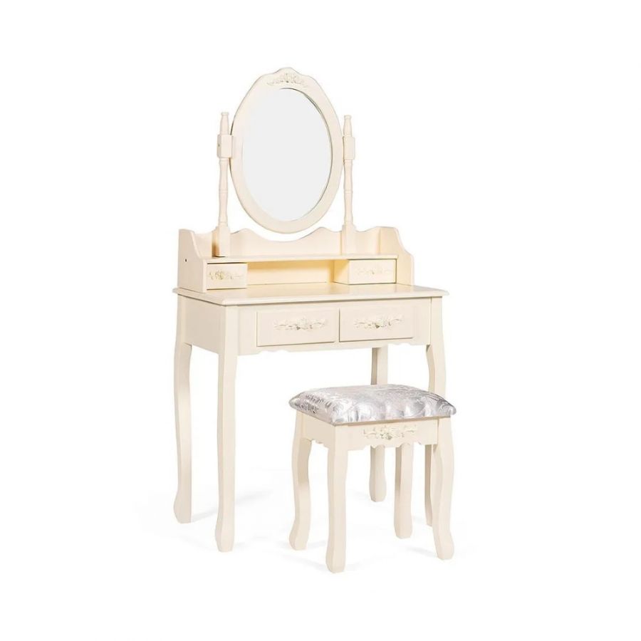 Стол туалетный с зеркалом и табуретом «Secret De Maison»