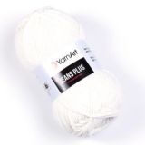 YarnArt Jeans plus 01 белый