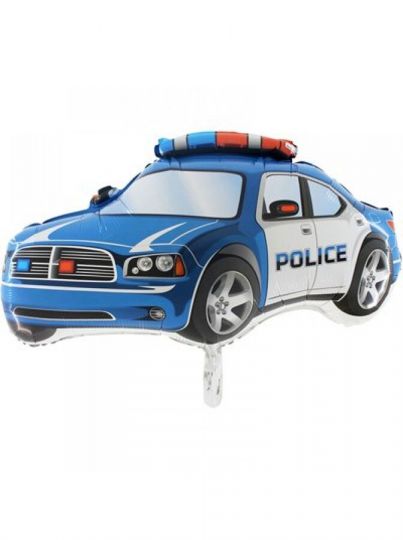 Полицейский седан шар фольгированный с гелием