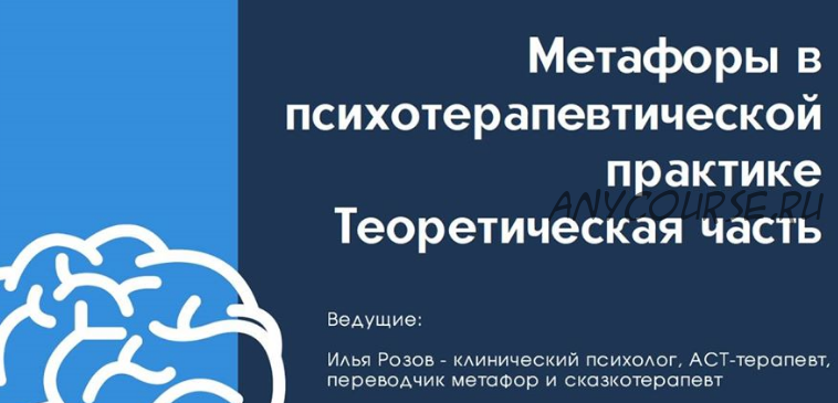 Метафоры в психотерапевтической практике (Илья Розов)