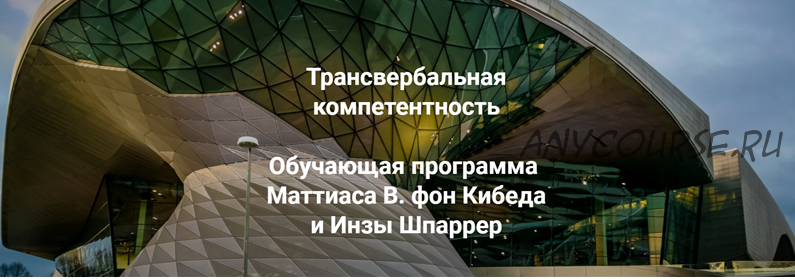 Трансвербальная компетентность. Модуль 2 (Маттиас Варга фон Кибед, Инза Шпаррер)