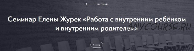 [МИП] Работа с внутренним ребёнком и внутренним родителем. Февраль 2022 (Елена Журек)