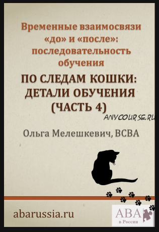 По следам кошки. Обучение пониманию концепций «до» и «после» Часть 4 (Ольга Мелешкевич)