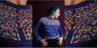 [Вязание] Пуловер с жаккардовой кокеткой «Gaudi» (Жюли Дюбре)
