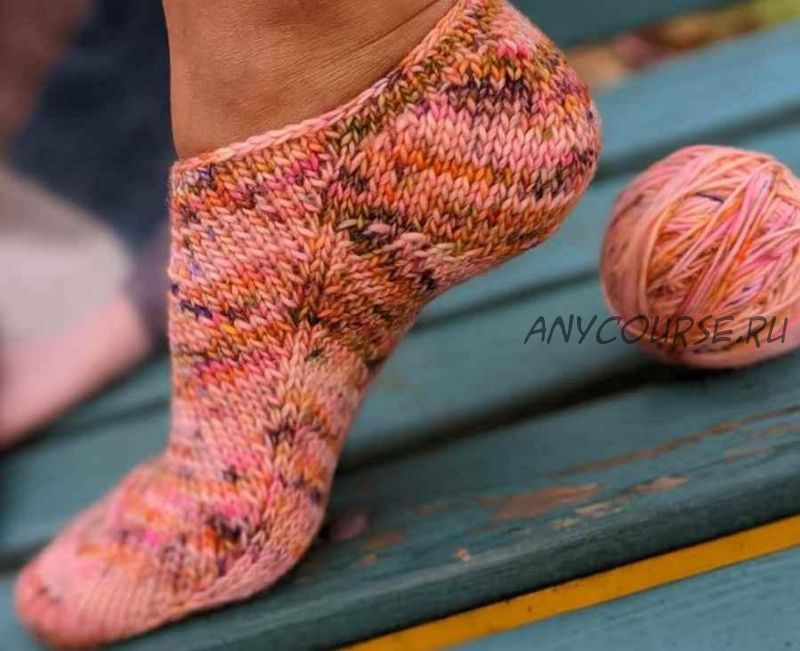 МК носочки Цветущая сакура (socksscarfknit)