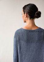 Пуловер с граненой кокеткой (Purl Soho)