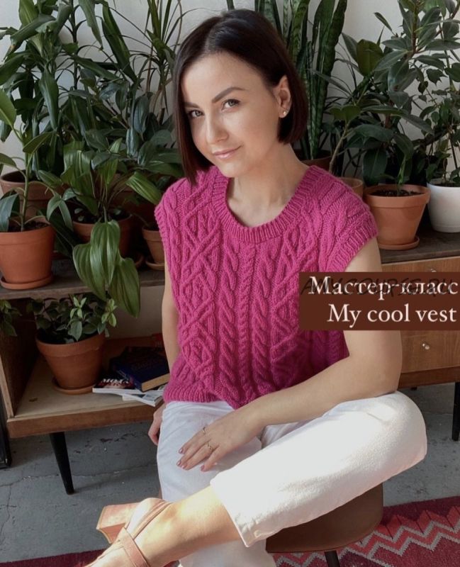 [julia_lapteva_knitwear] Жилет 'My_cool_vest' (Юлия Лаптева)