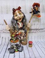 МК по созданию кукольной композиции «Баба Яга и Ворона' (Елена Лаврентьева)