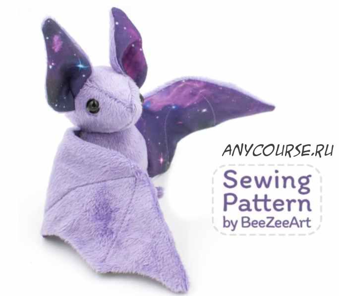 Stuffed Animal Bat Sewing Pattern / Плюшевая летучая мышка [BeeZeeArt]