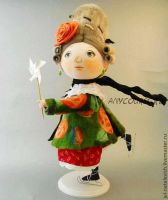 Видео мастер класс по текстильной кукле со поворачивающейся головой (Юлия Наталевич)