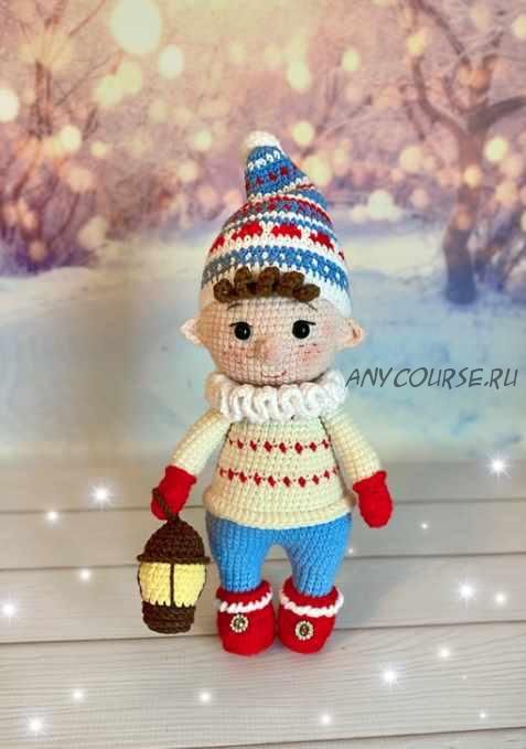 [kat_knit_toys] Новогодний эльф (Екатерина Литвинова)