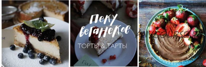 Пеку Веганское: Торты и тарты (Екатерина Счастливая, Мила Шафоростова, Елена Богданова)