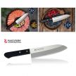 Кухонный Нож Сантоку FujiCut  длина лезвия 165 мм сталь Мо-V рукоять PBT заточка 2000  Fuji Cutlery Tojiro FC-1621