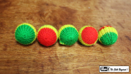Набор шариков для манипуляции 2,5 см (4 шт) - Crochet 5 Ball combo Set (1"/Multi Color) by Mr. Magic