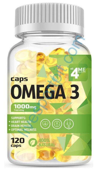 Omega-3 1000 мг 120 капсул 4Me Nutrition
