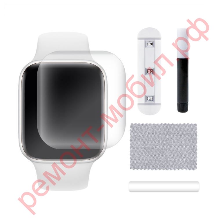 Защитное стекло для Apple Watch 7 (УФ клей + лампа)