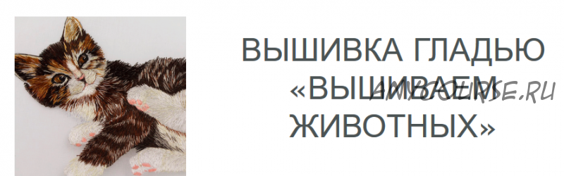 Вышивка гладью, вышиваем животных (Евгения Васильевна)